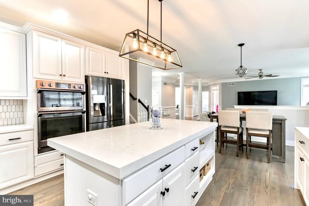 Renovated modern kitchen and living space